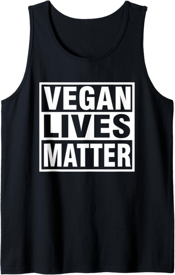 VEGAN LIVES Funny Women/Men T-Shirt Cool MATTER Tee Tank Top - Image 2